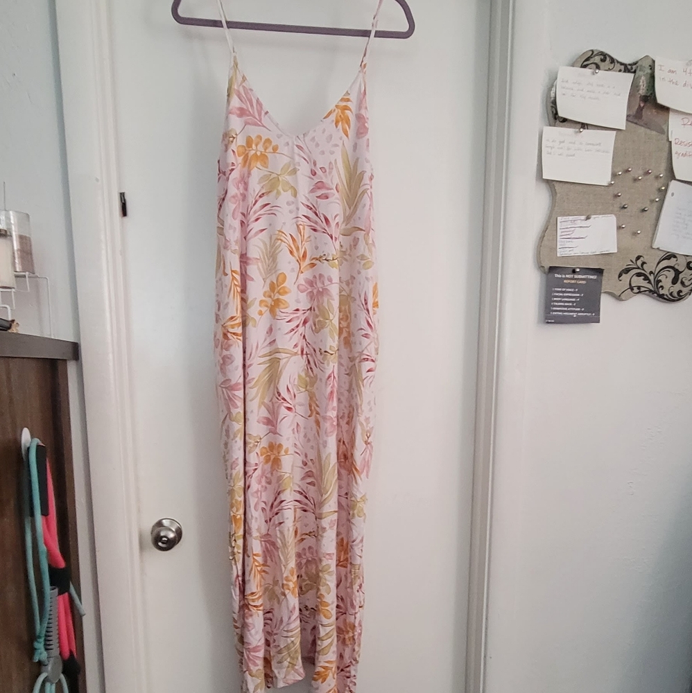 Lovestitch Pink A-Line Maxi Dress Resort Wear